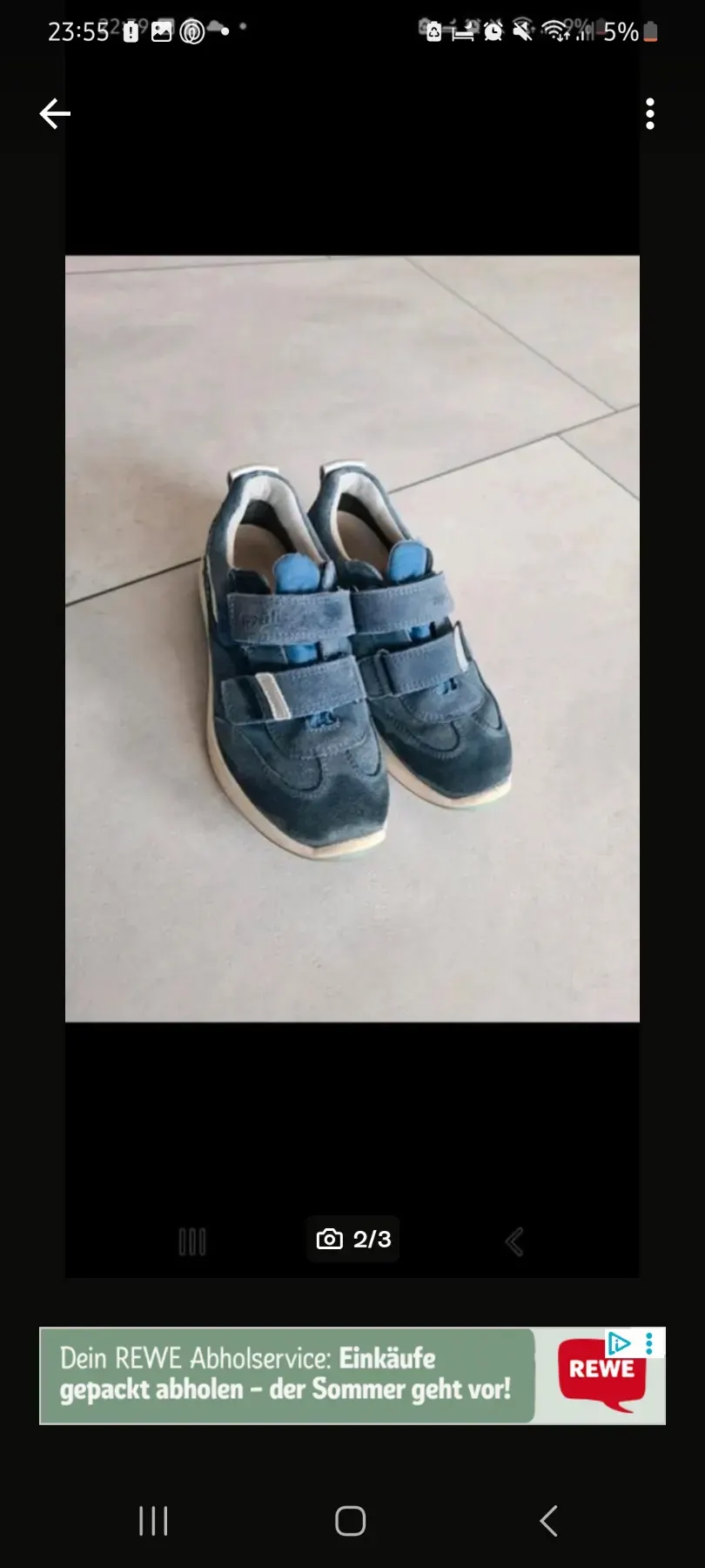 Sneaker Halbschuh von Superfit Größe 33