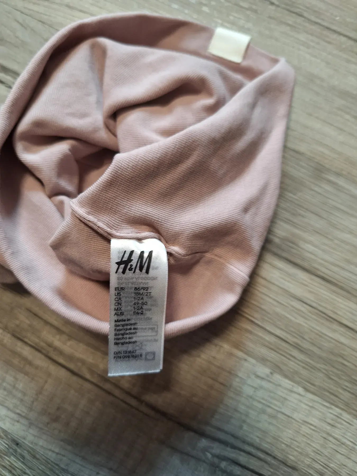 Beanie H&M 86/92 2 lagig, aber dünn
