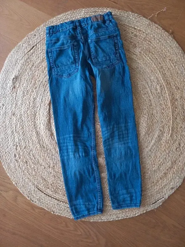C&A Jeans Gr 140/146/152 Junge, Slim, Hose, navy