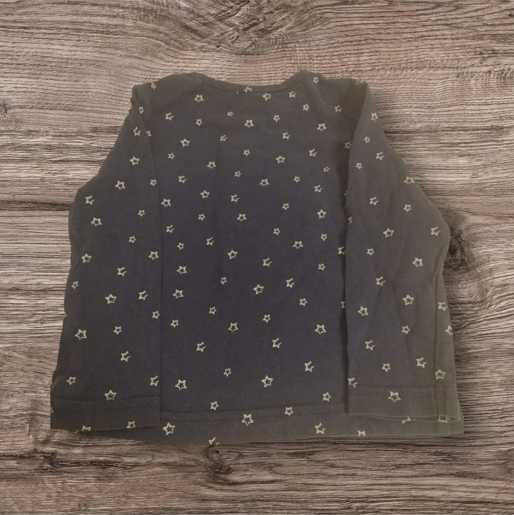 Langarmshirt/Longsleeve blau mit Sternen 74/80 Topomini