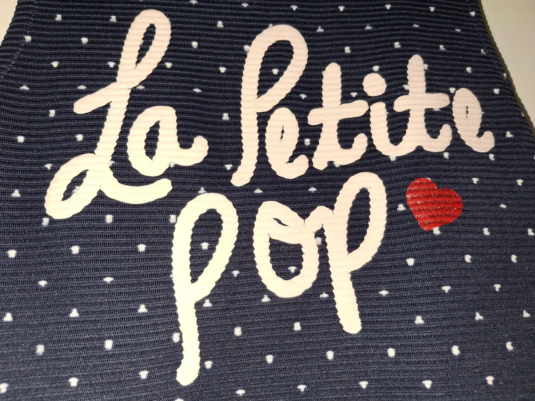 H&M French La Petite Pop Navy White Polka Dot Kleid mit Trägern 122/128