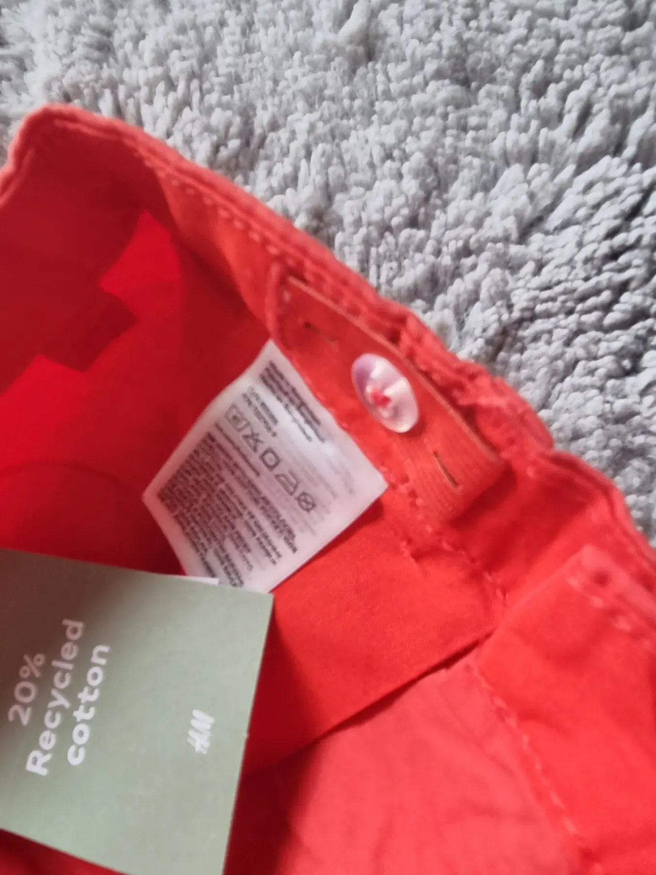 #172 korallrote Chino Sommer Shorts h&m gr. 110