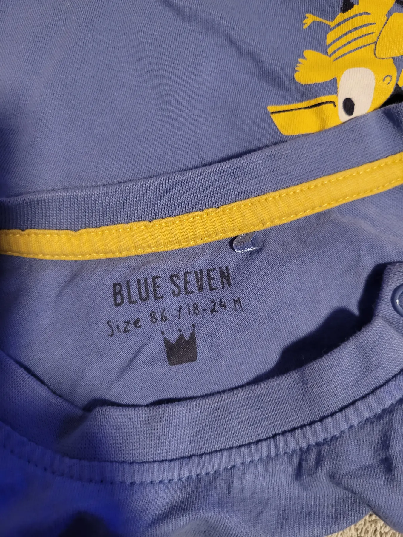 Blue seven T-shirt