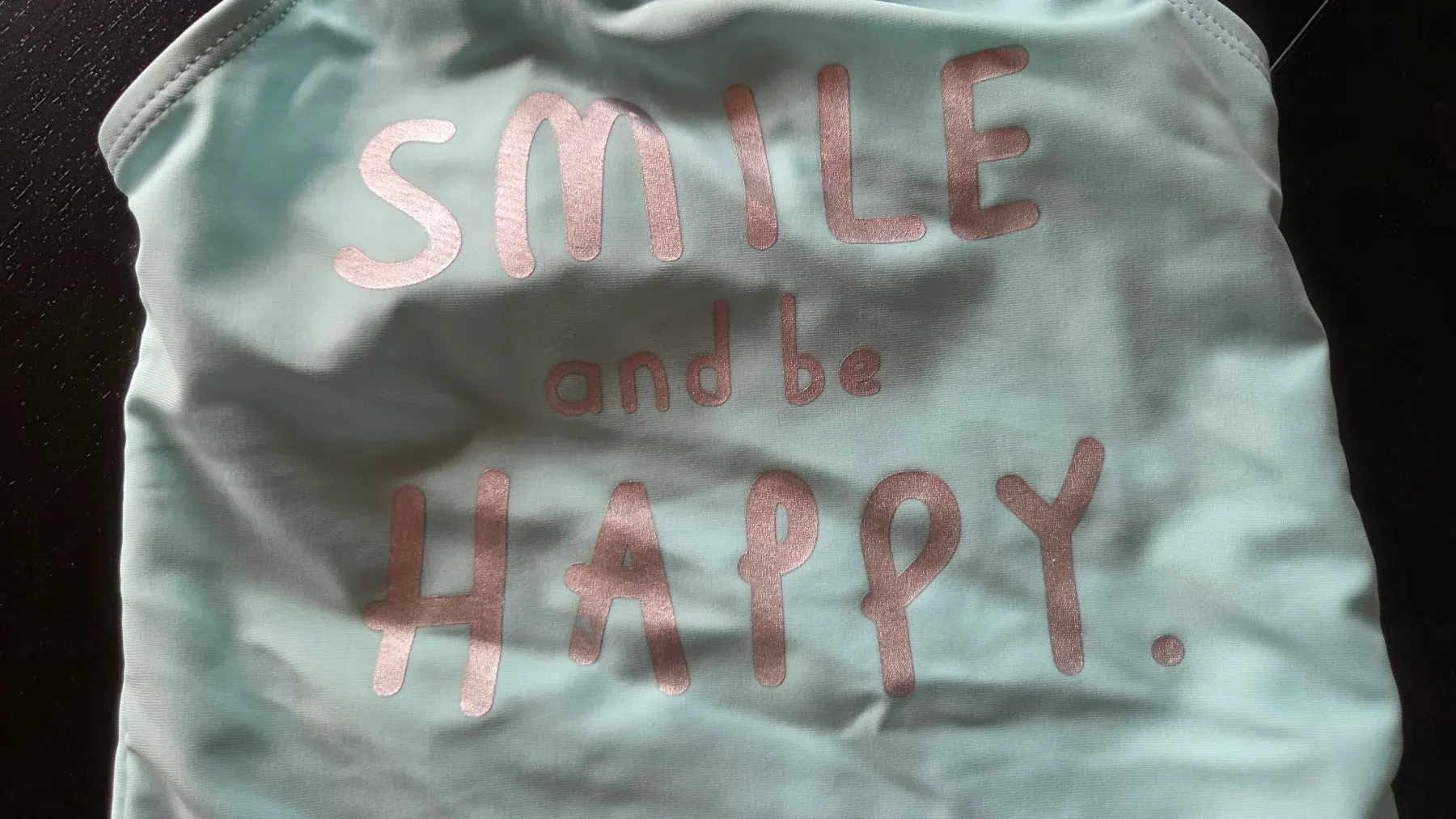 Süßer Badeanzug - Smile and be Happy – Gr. 62/68