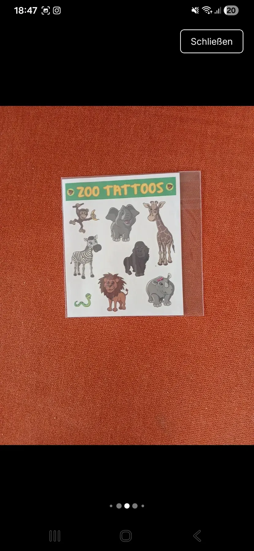 Zoo Kindergeburtstag Set: Hefte, Sticker & Tattoos