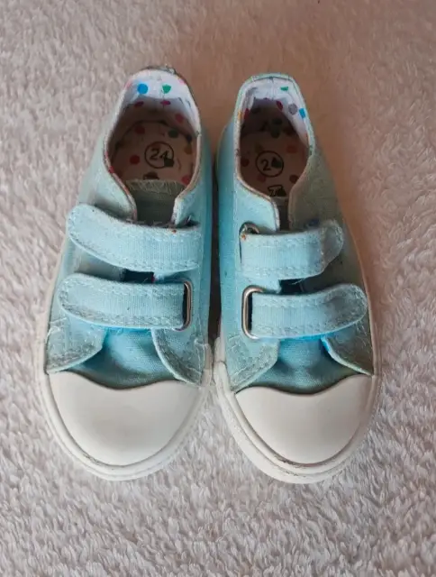 Kuniboo Kindersneaker hellblau Größe 24 Klettverschluss
