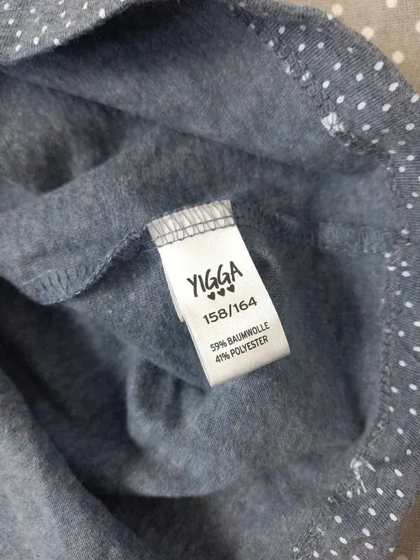 Yigga Kleid Gr 158/164 neu, Mädchen, Sweat, blau, dots, Sommer