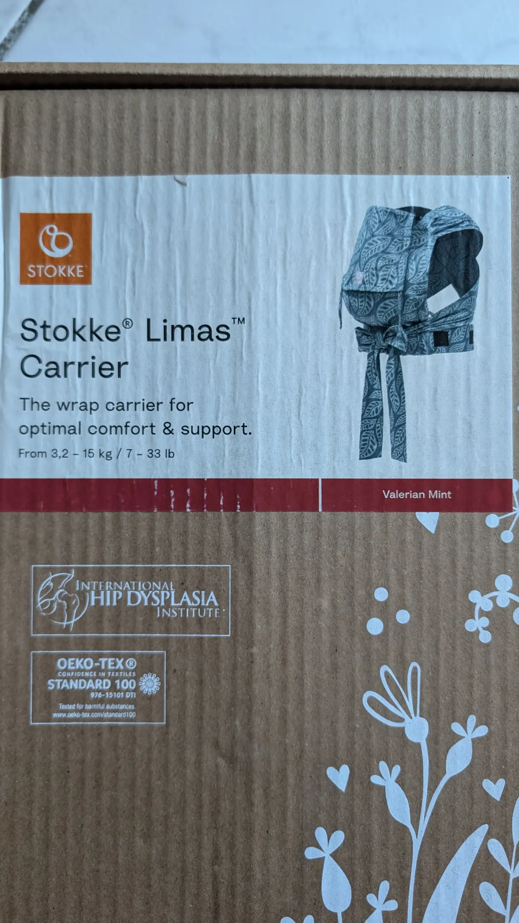 Babytrage Stokke Limas Valerian Mint, Trage