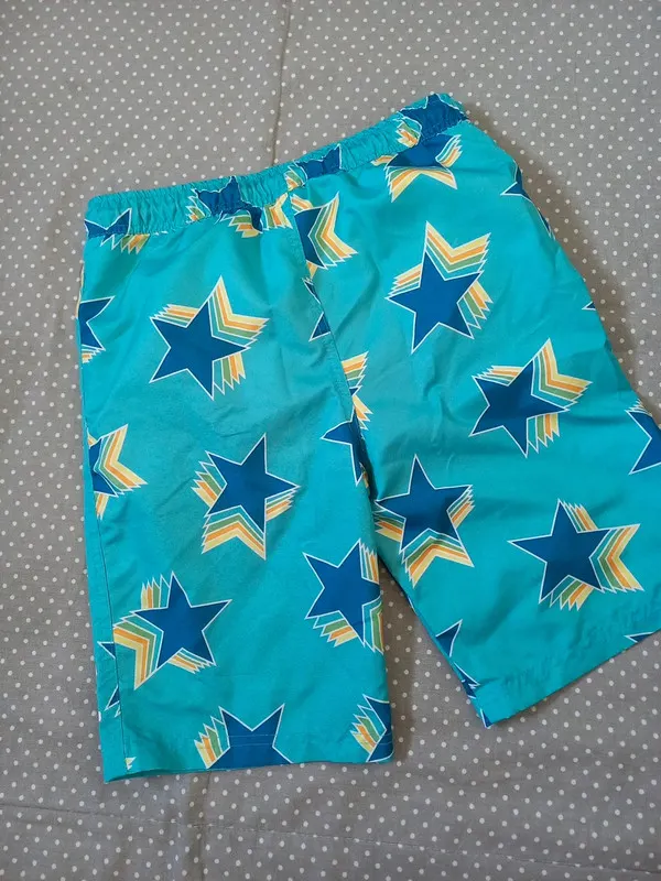 Villervala Badeshorts Bermuda Gr 134/140, blau, Sterne, Sommer Junge