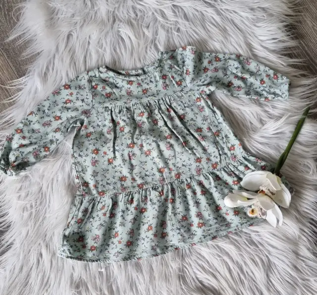 Langarmkleid Sommer Gr. 74 ~floral~