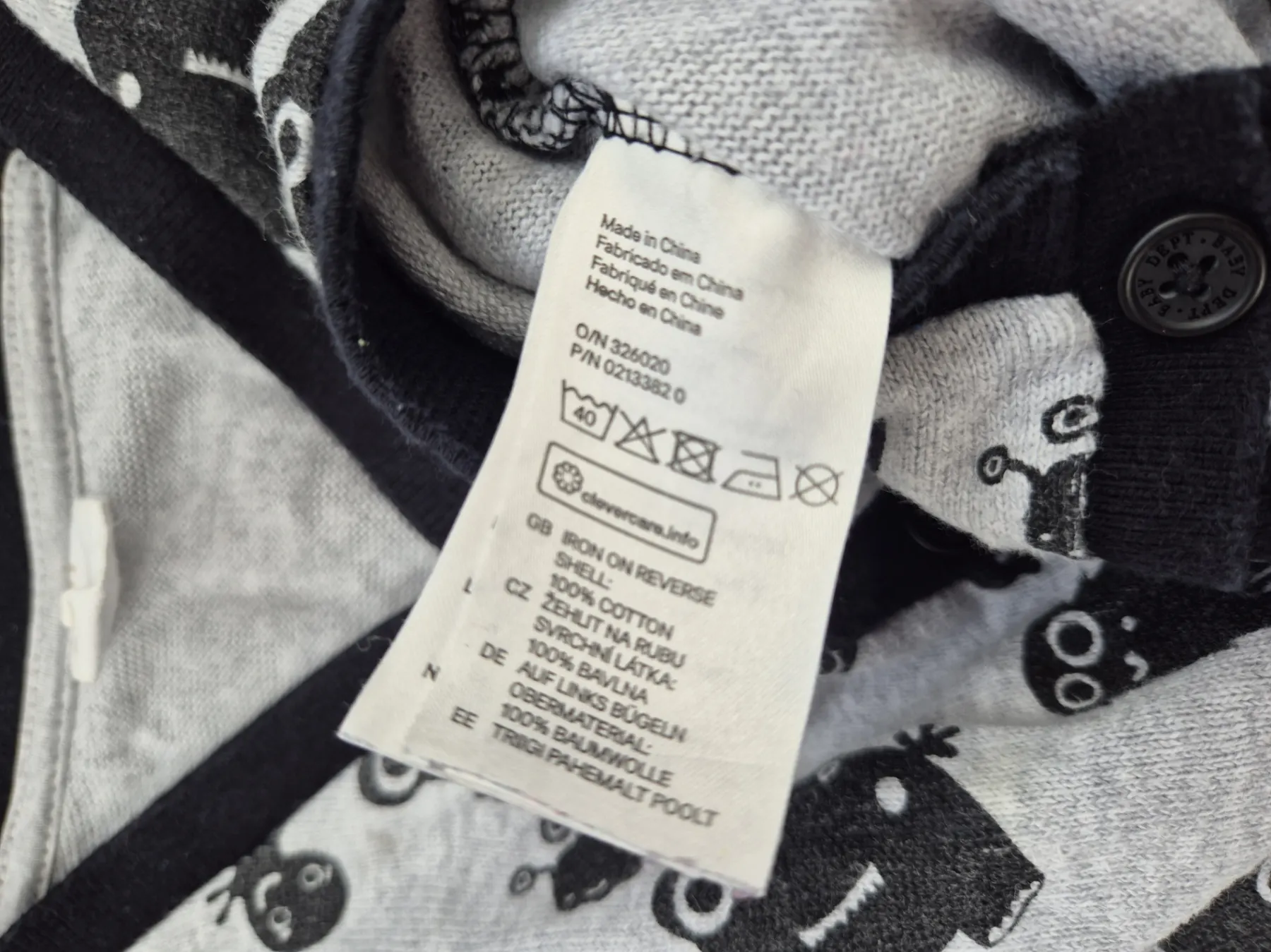 Strickjacke "Monster", Jungen, Größe 74, H&M