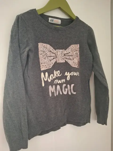 H&M dünner Pullover Magic Schleife 110/116