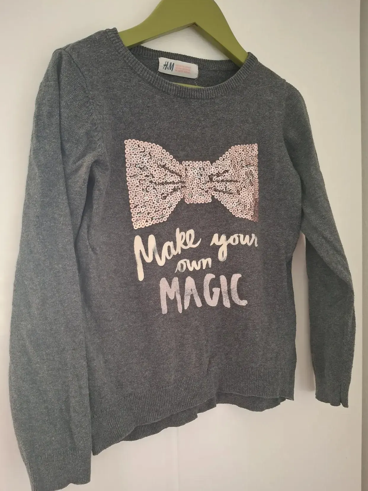 H&M dünner Pullover Magic Schleife 110/116