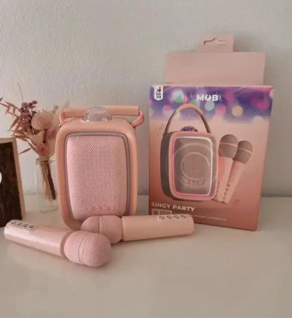 MOB Singy Party Karaoke-Set mit 2 Mikrofonen