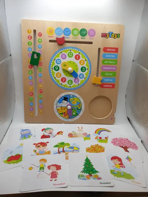 myToys Kalenderuhr aus Holz