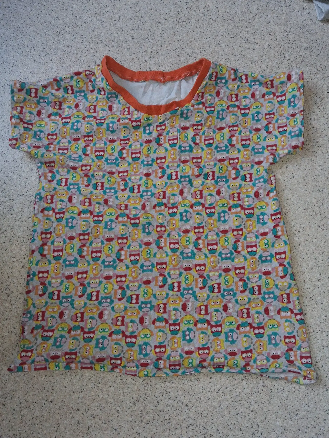 Handmade T-Shirt Eulen 110-122