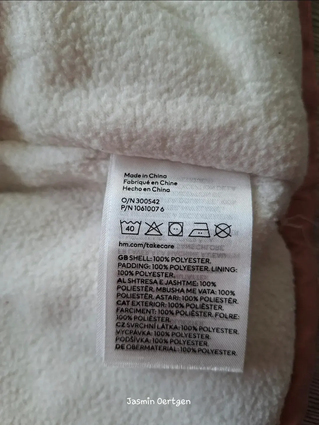 Winterjacke mit Kuschel-Fleece & Kunstfell | H&M | Gr. 68 |