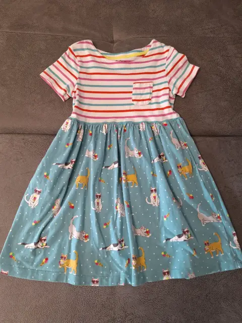 Kleid Sommer Katzen Mini Boden 5-6Y