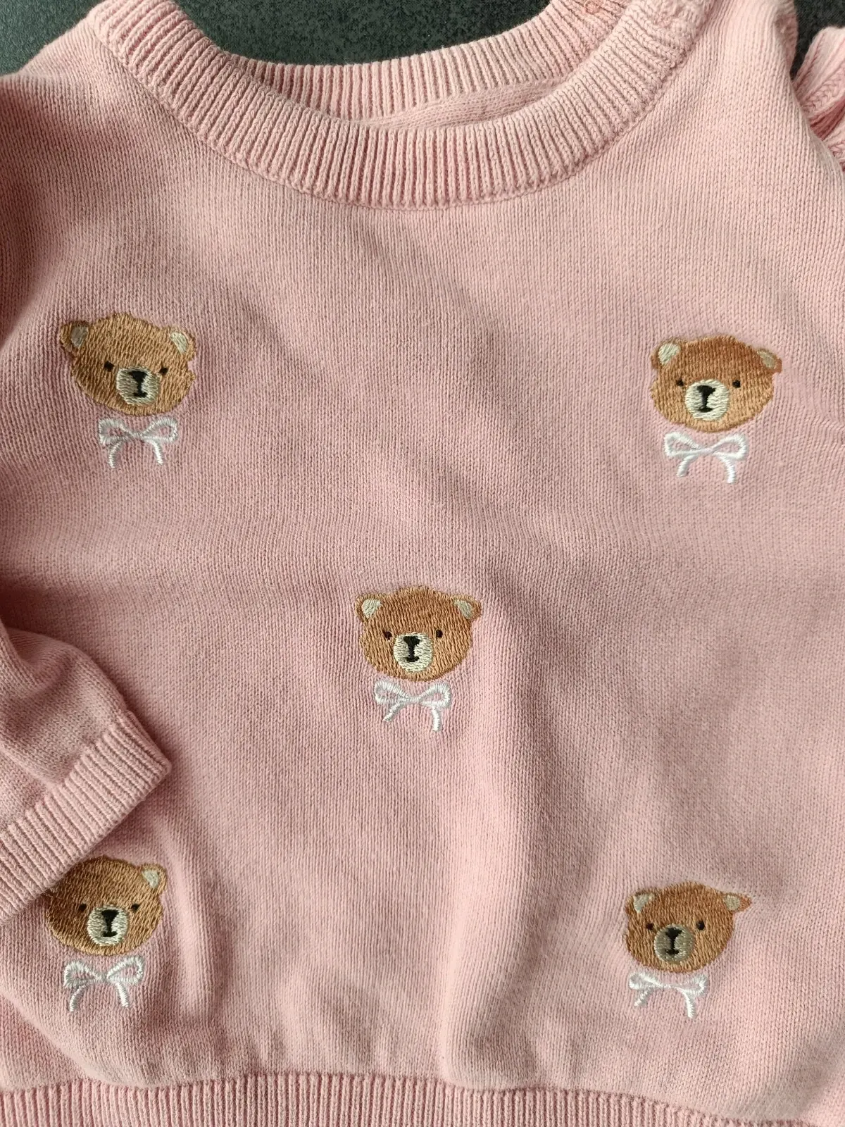 Pullover mit Bärchen Gr. 56