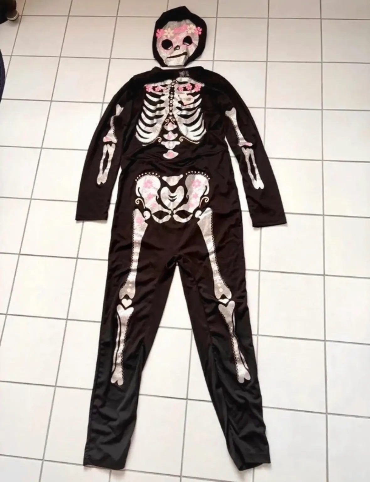 Helloween Kostüm Skelett Gr. 158/164