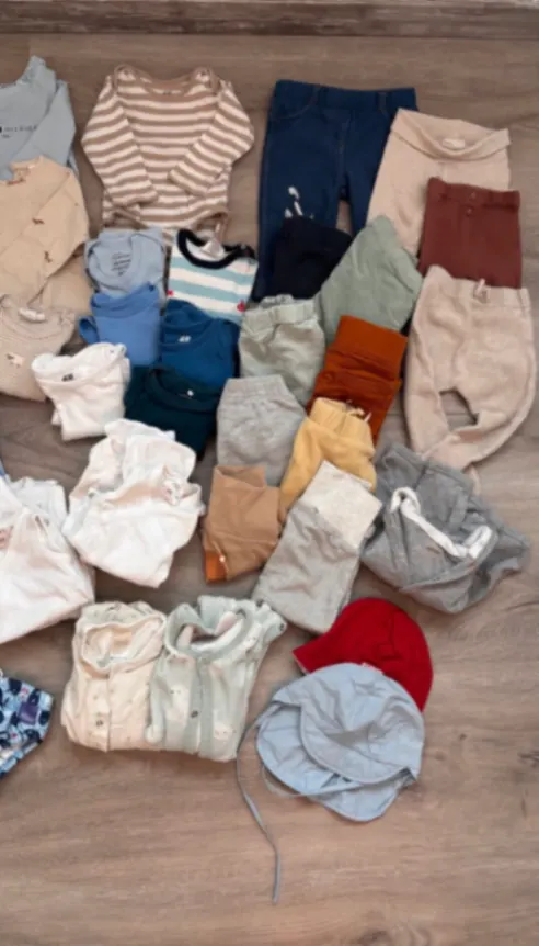 60 Teile Baby Erstausstattung Gr. 68 Junge Unisex Markenpaket H&M Zara Next