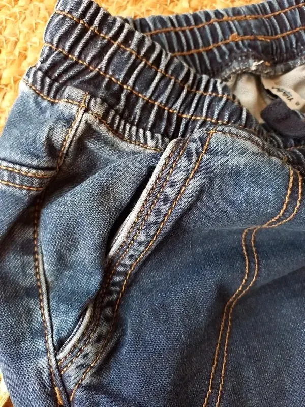 Yigga Jogger Jeans Gr 152 Junge, Hose, Gummizug, blau