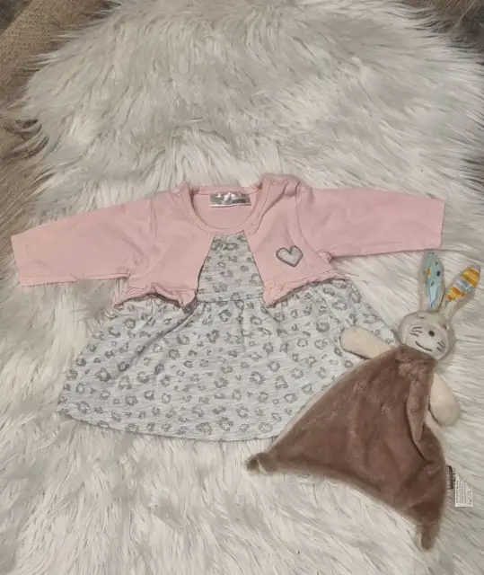 Baby Mädchen Langarmkleid Sommer Gr. 56