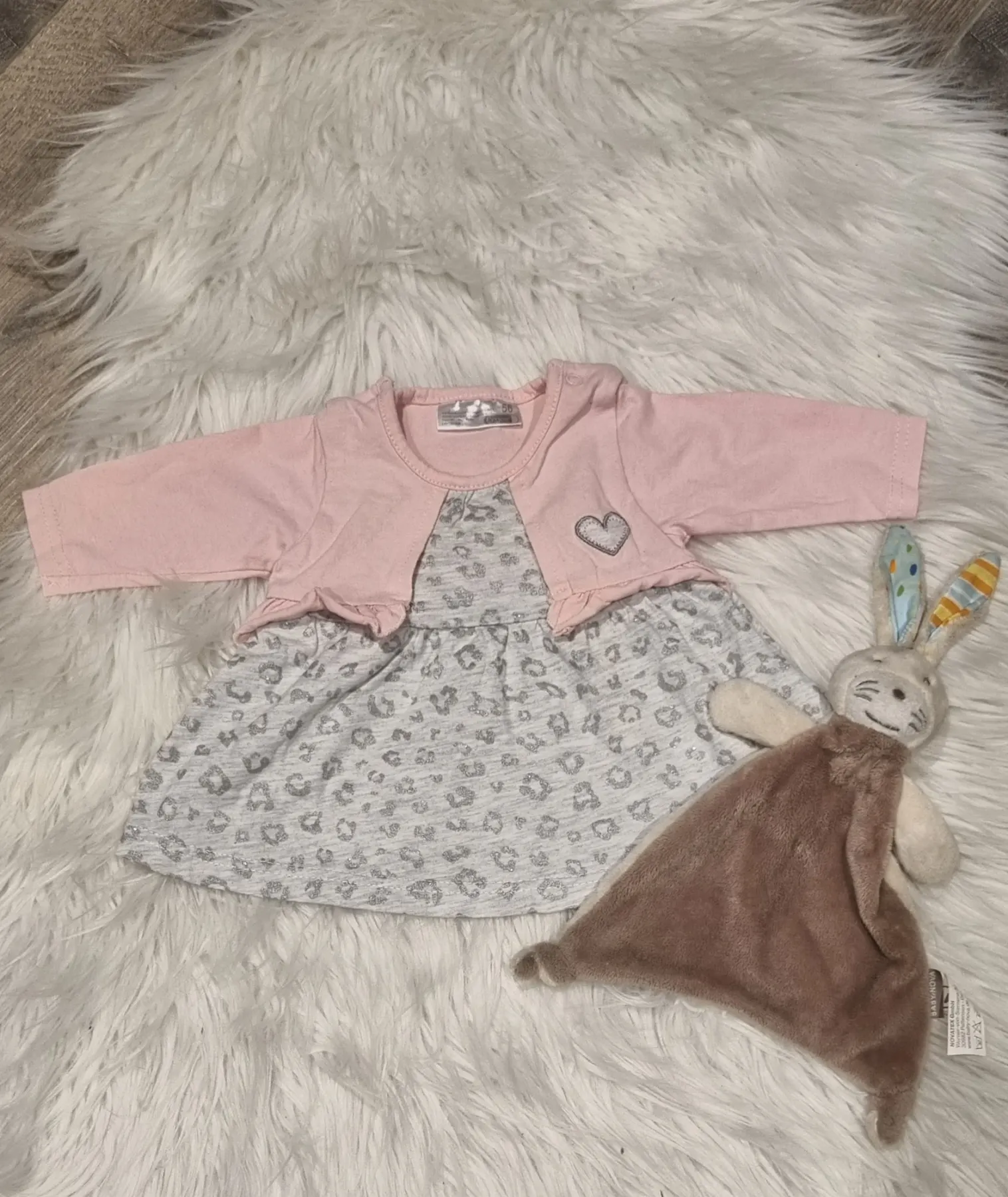 Baby Mädchen Langarmkleid Sommer Gr. 56