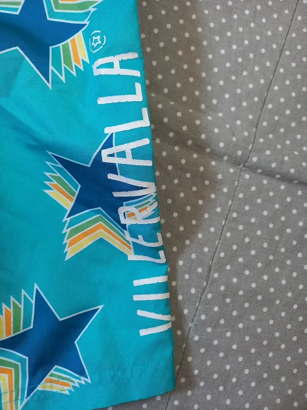 Villervala Badeshorts Bermuda Gr 134/140, blau, Sterne, Sommer Junge