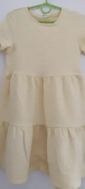H&M Neues gelbes Kleid mit Waffelstruktur