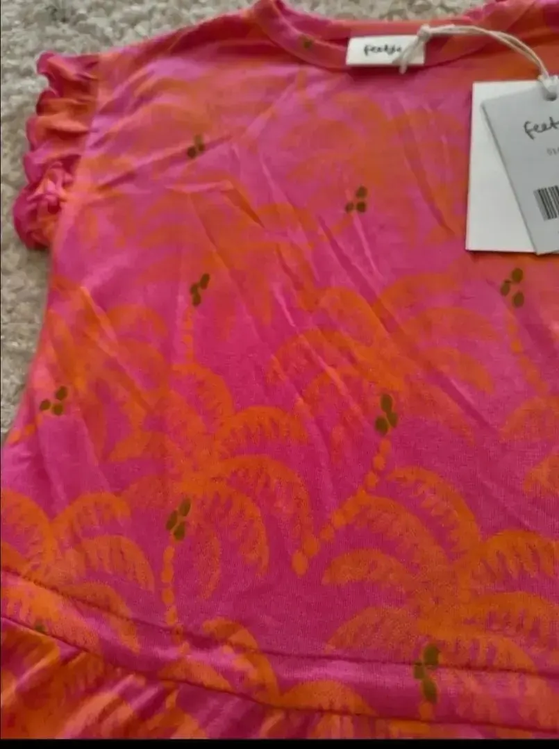 Feetje Samba Shake Kleid pink orange Größe 86