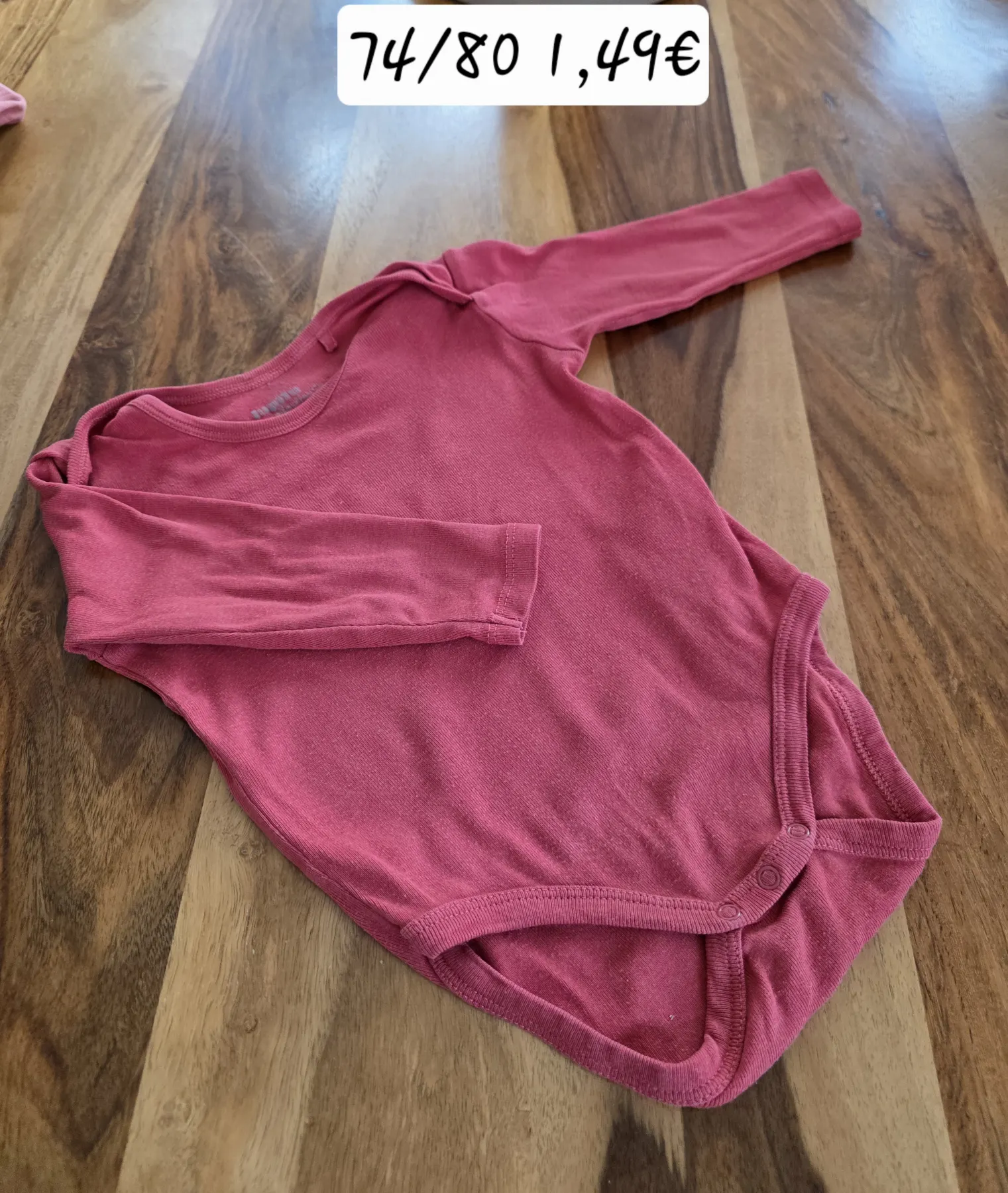 Langarmbody rot 74/80 Body