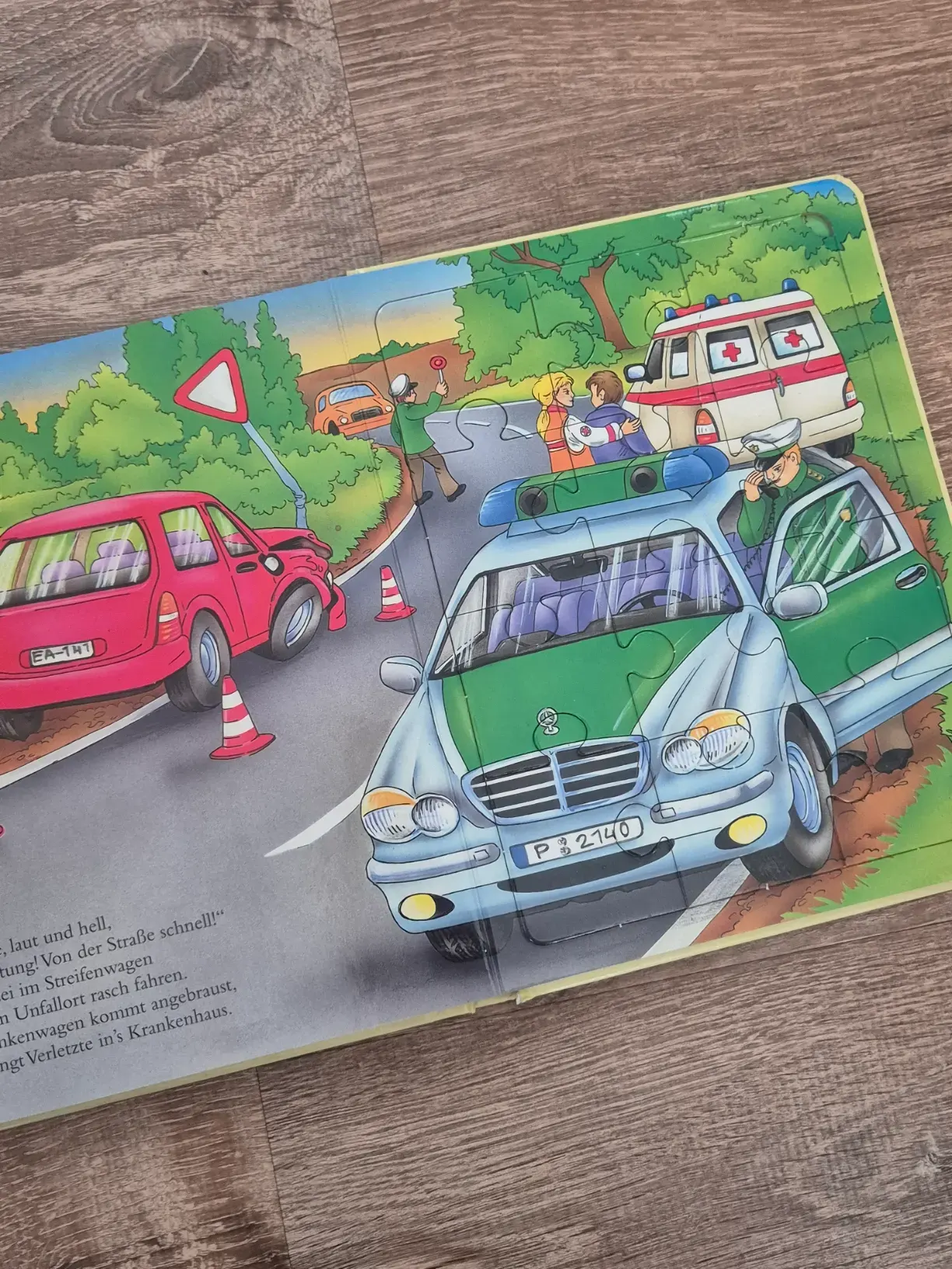 Puzzlebuch "Fahrzeuge", 5 Puzzle, Edition Trötsch