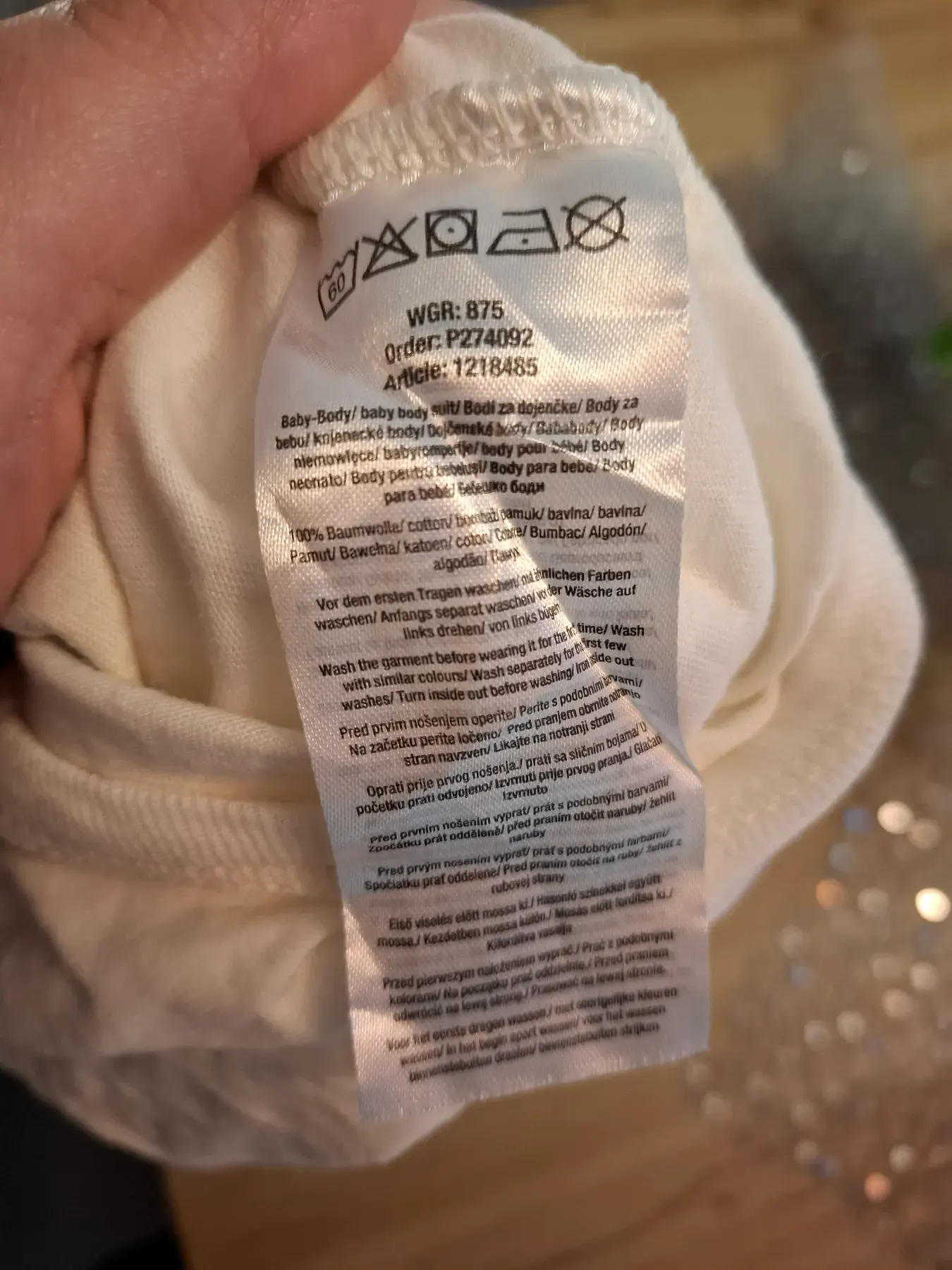 Achselbody Größe 92