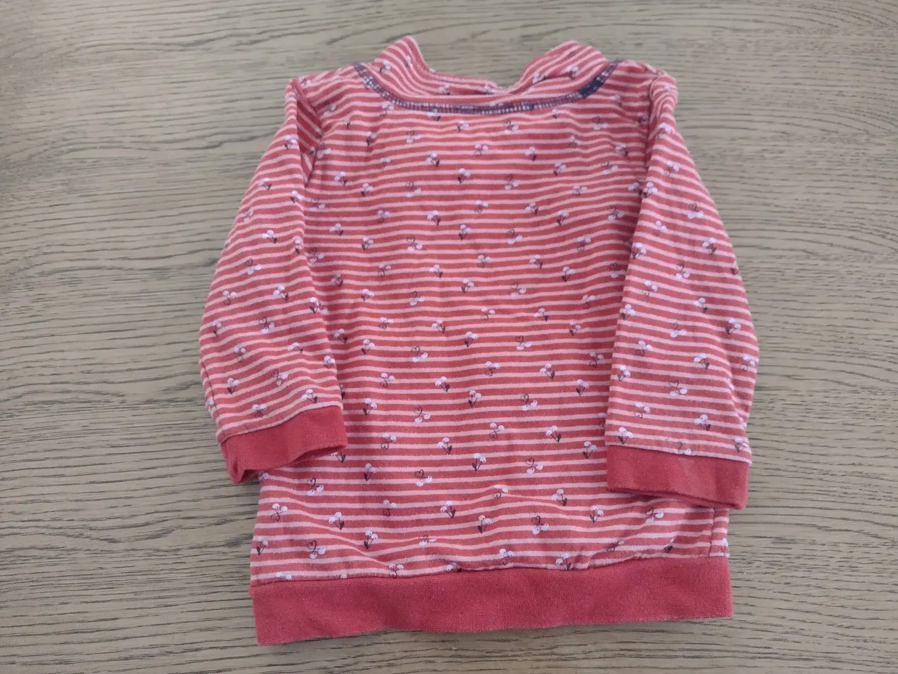 Pullover rot-weiß 80 Topomini