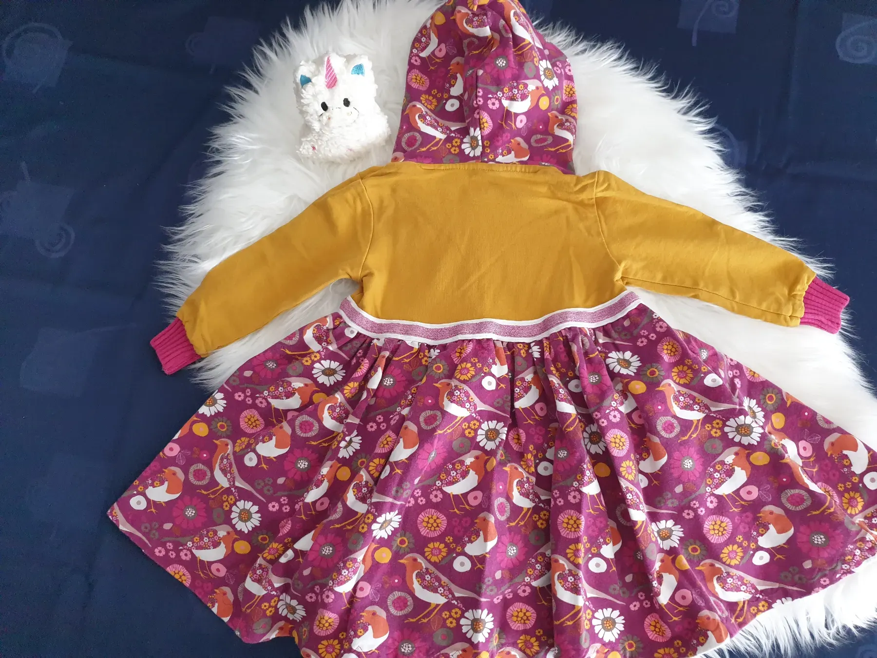 Langarmkleid handmade - Gr. 98/104