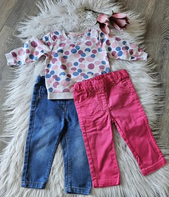 3-teiliges Mädchen Set Gr. 80