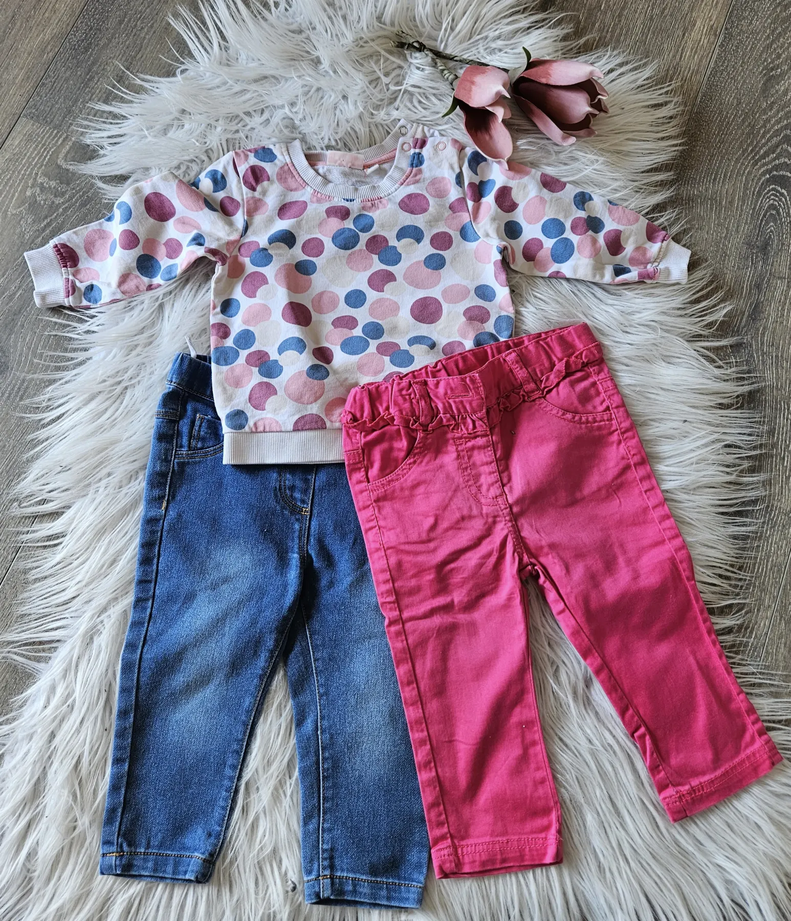 3-teiliges Mädchen Set Gr. 80