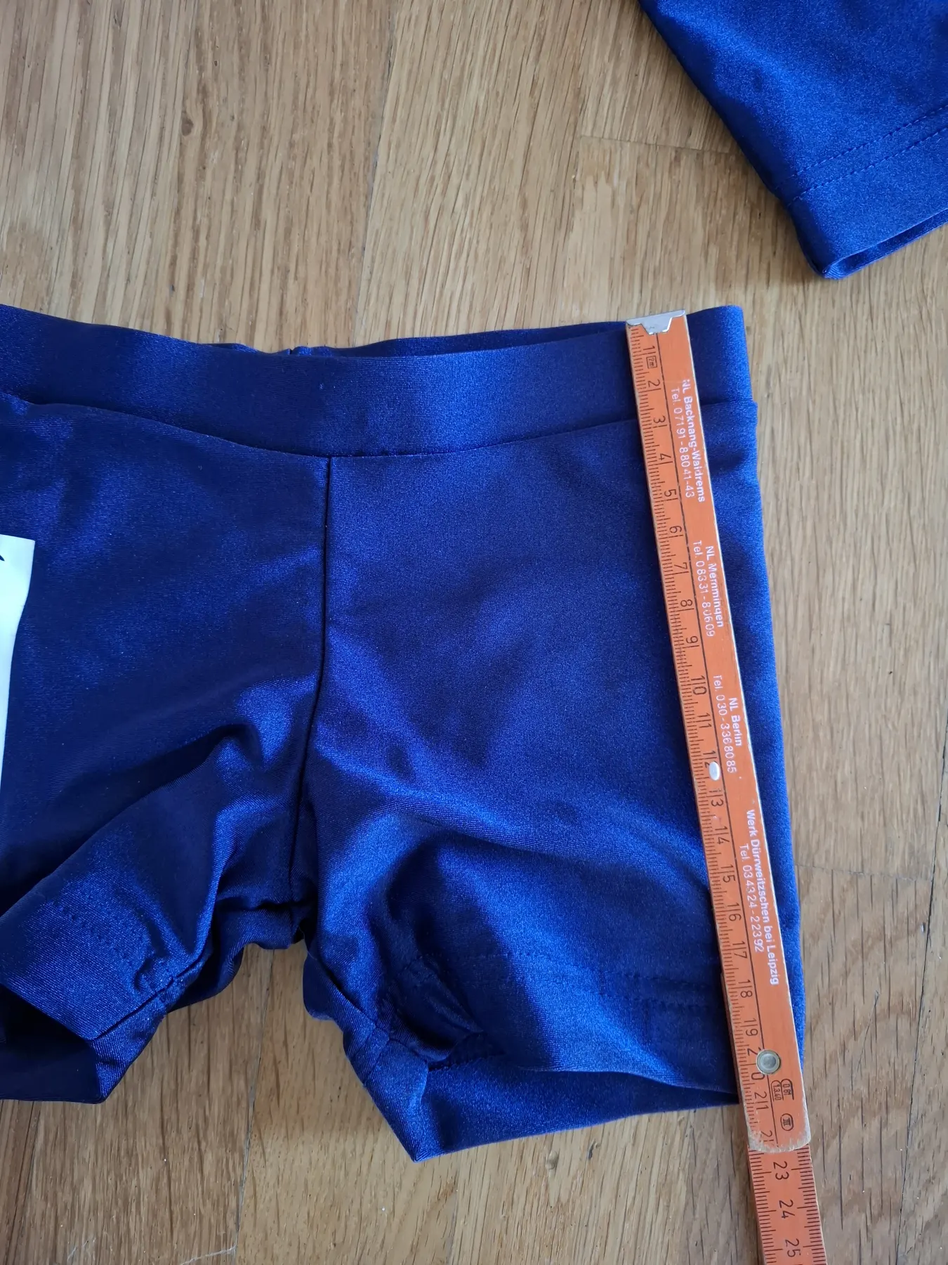 Set: Badehose & UV-Shirt 110 handmade Unikat Otter blau