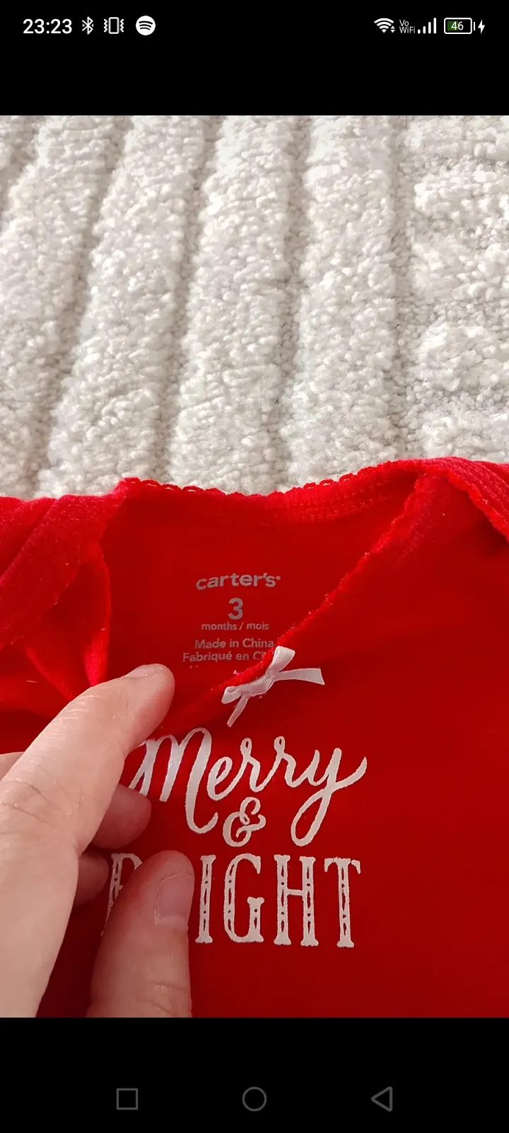 Kurzarmbody von Carters | 3 Monate