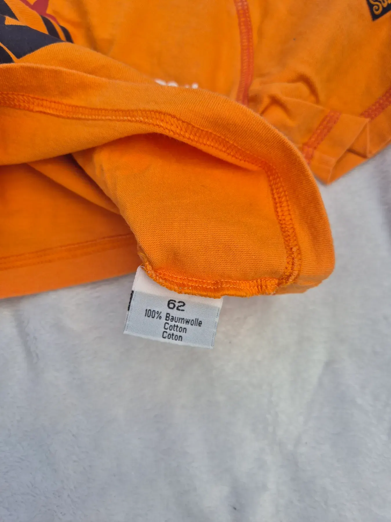 T-Shirt, orange, Jungen, Tüpfel, Größe 62