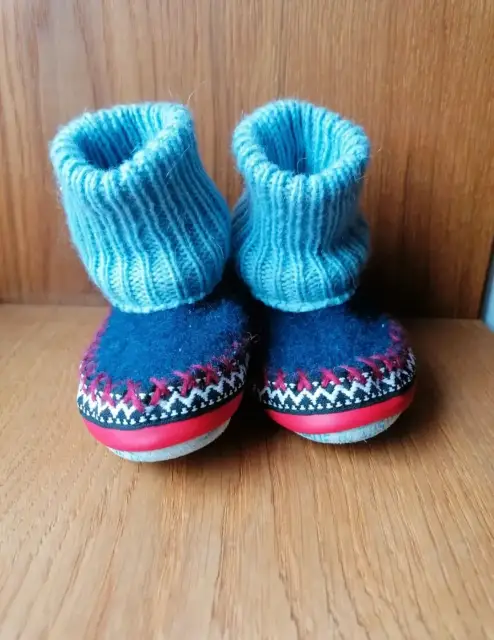 Echt Leder Echt Wolle Schuhe Größe 23 neu