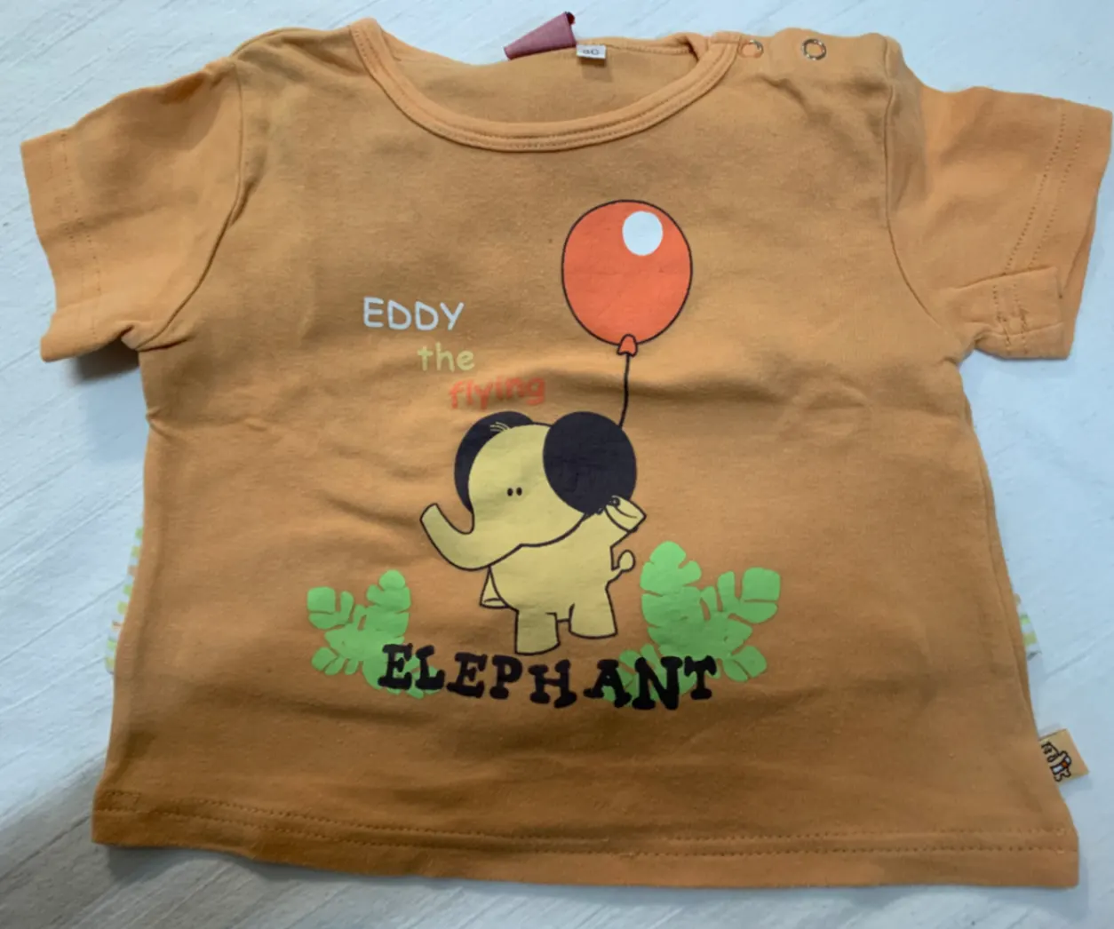 Schlafanzug mit Elefant Gr. 80