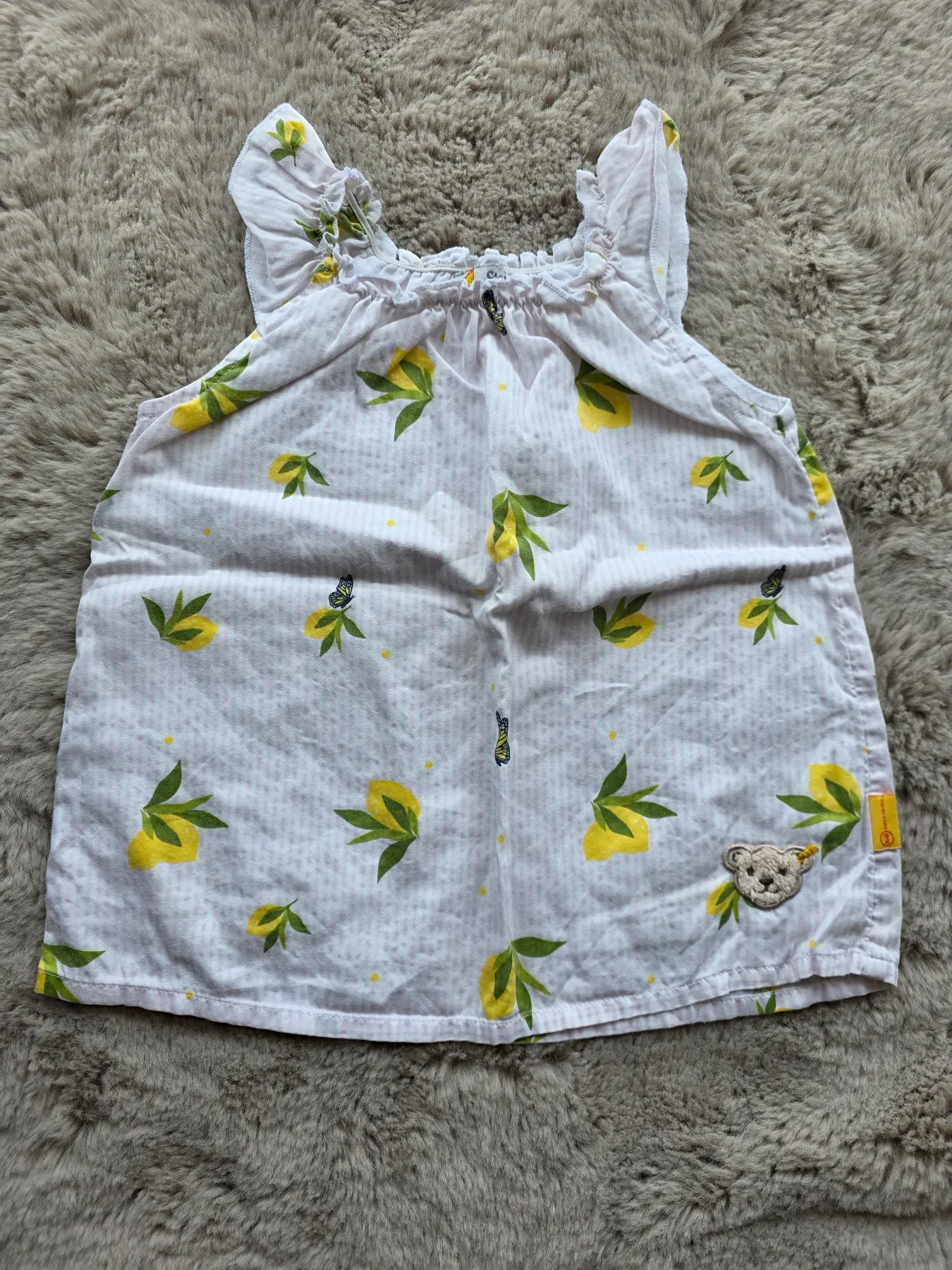 Steiff Kleid Zitrone 86