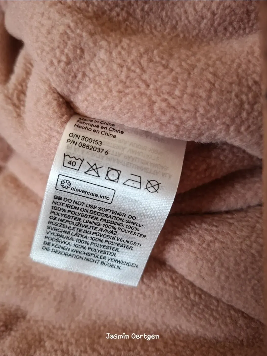 Baby Schneeanzug | H&M | Gr. 68 | Altrosa mit Punkten