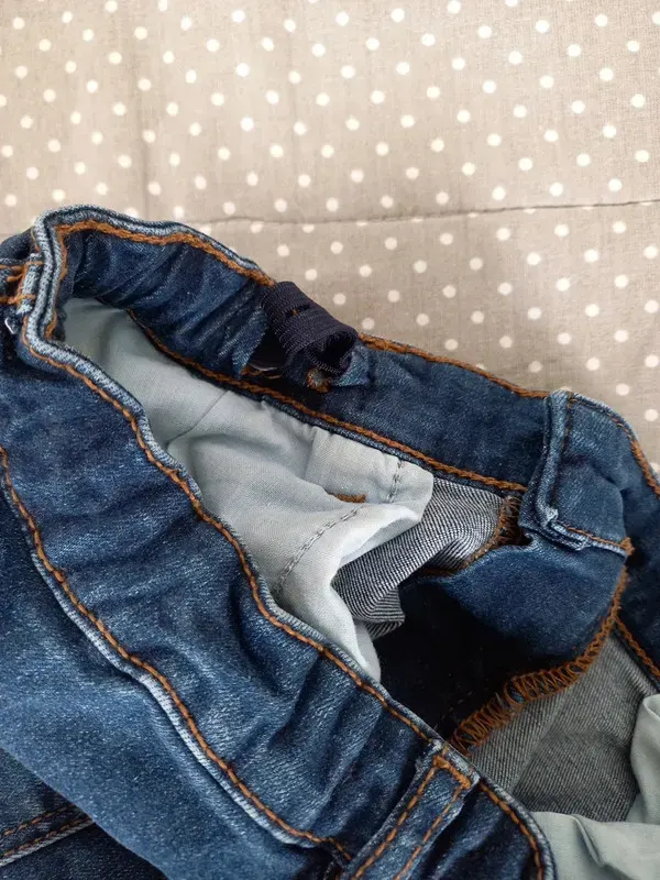Vertbaudet Jeans Gr 152, Junge, slim, Elasthan, navy, blau, Hose