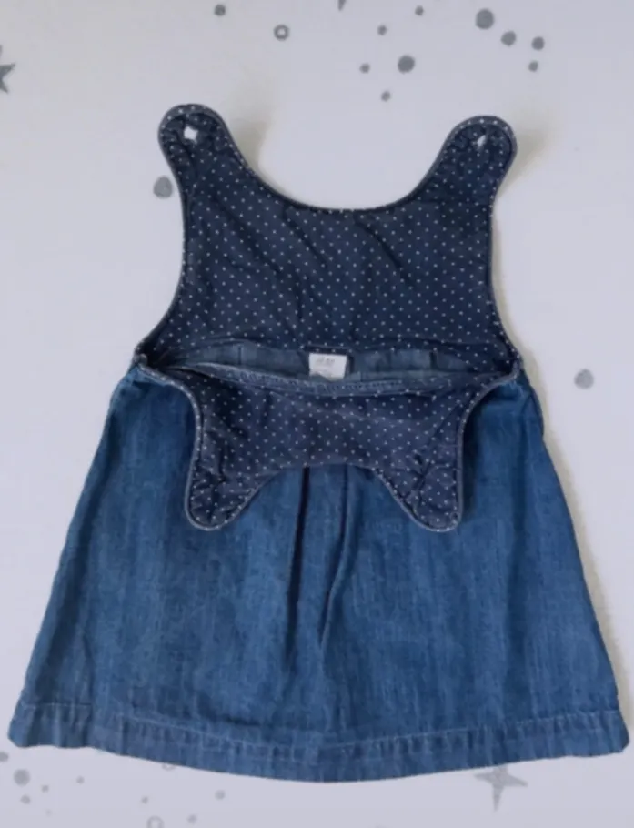 H&M Baby | Jeanskleid | Gr 68 | Denim | Latzkleid