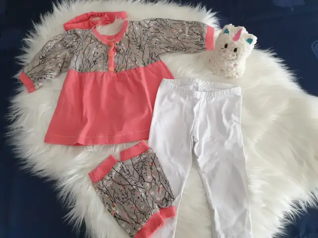 Outfit-Set vierteilig handmade - Gr.68/ 74