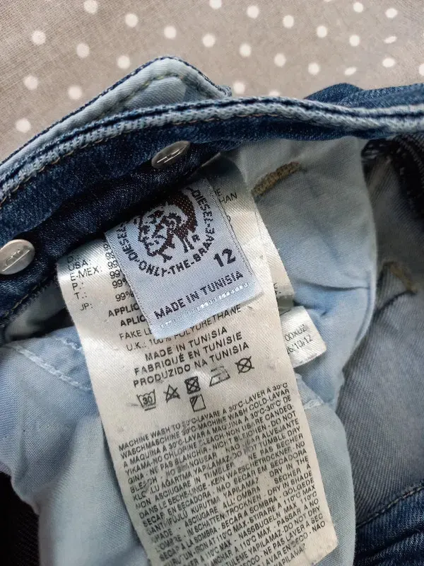 Diesel Jeans Gr 152, Mädchen, Skinny Fit, Hose, schmal, navy, dunkelblau