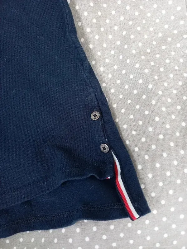 Tommy Hilfiger Polo Shirt Gr 164, Mädchen, navy, blau, Sommer